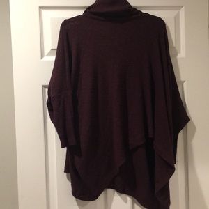 Maroon sweater with slit in back